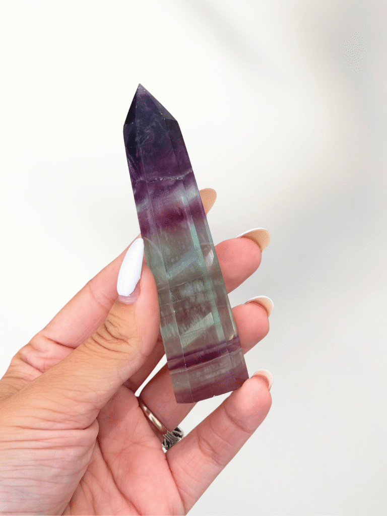 02 fluorite purple green tower 1