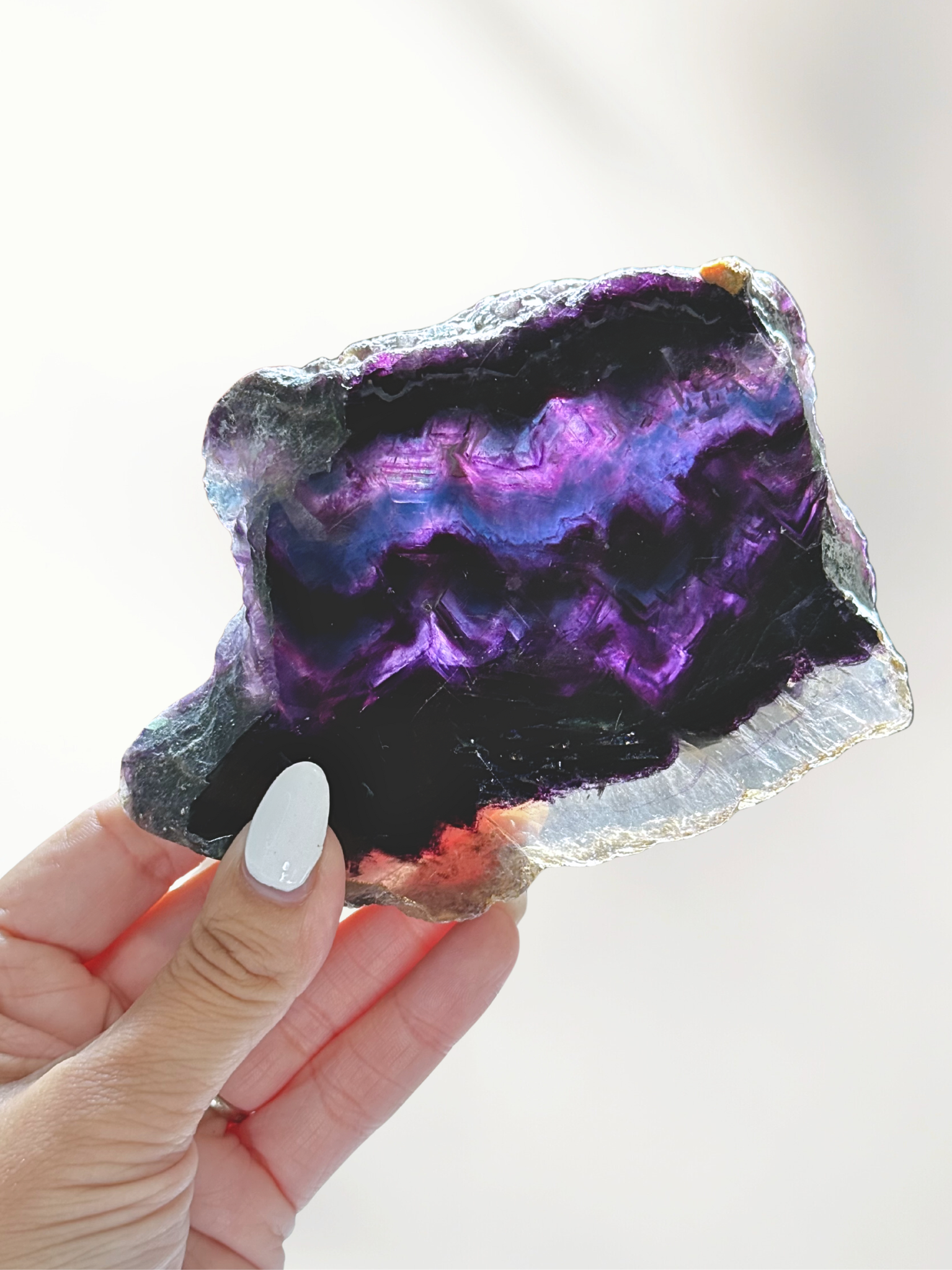 Fluorite Slice 2 fluorite slice - image 2