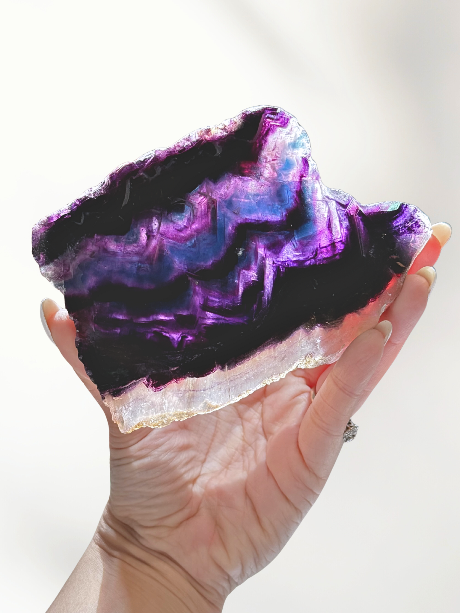 Fluorite Slice 1 fluorite slice
