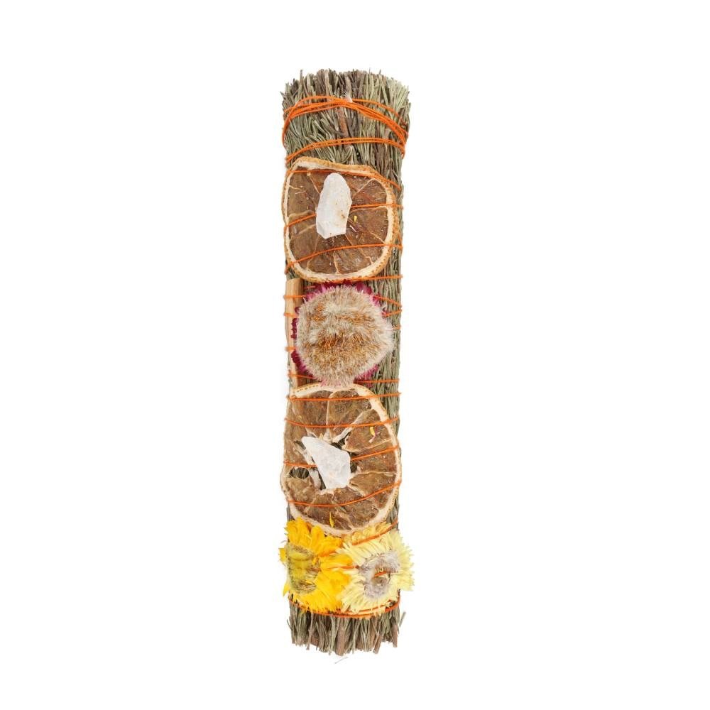 9In Ritual Wand With Rosemary, Palo Santo, And Quartz 2 9in ritual wand with rosemary, palo santo, and quartz - image 2