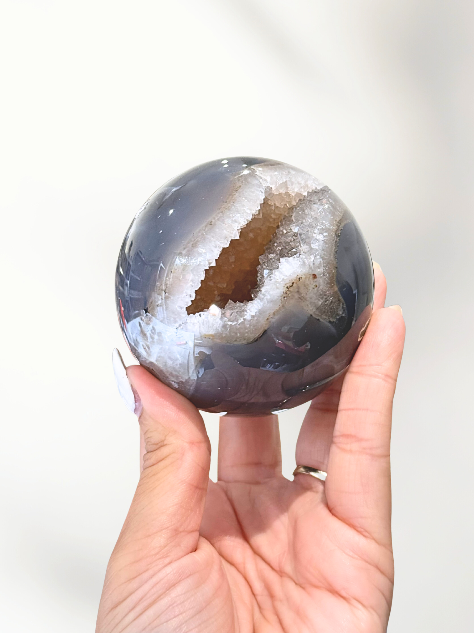 Druzy Agate Sphere 2 druzy agate sphere - image 2