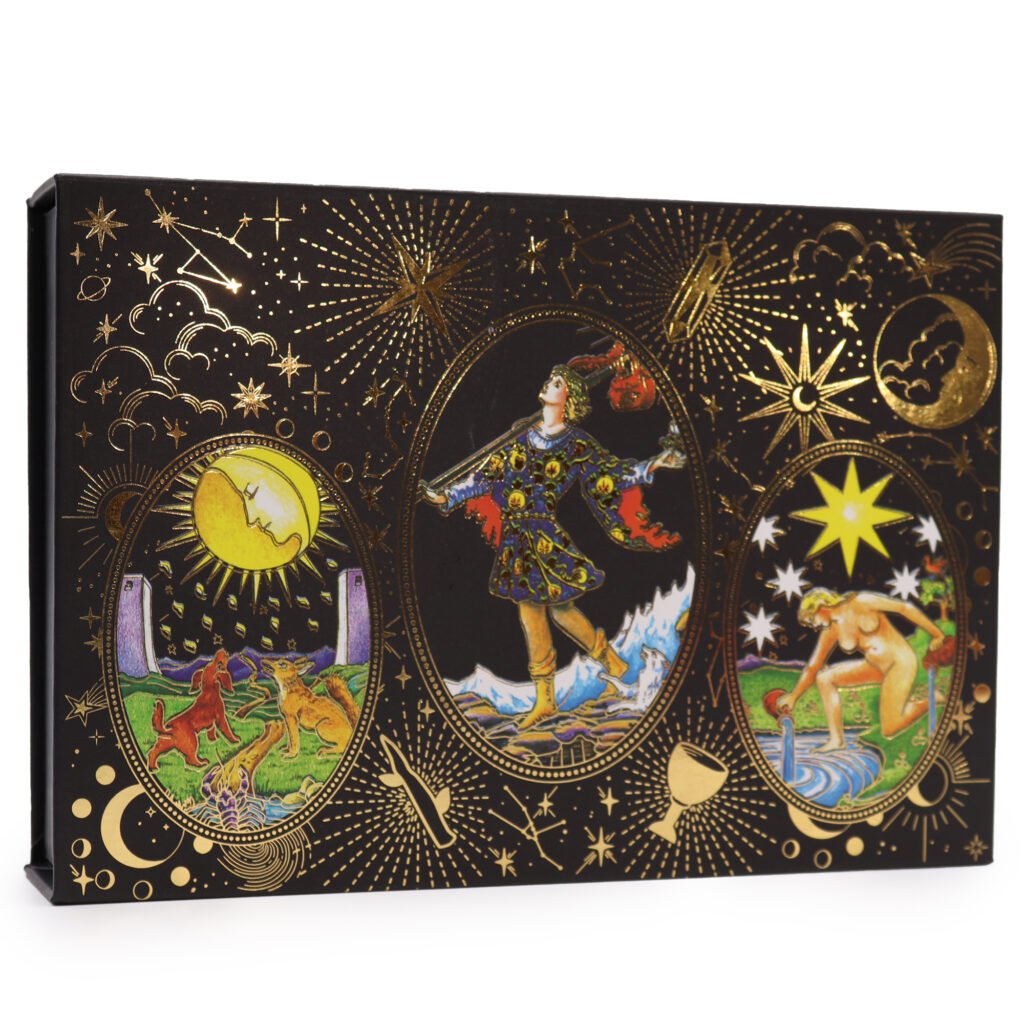 Let the Magic Begin - Gold Foil Tarot Deck - Gift Set