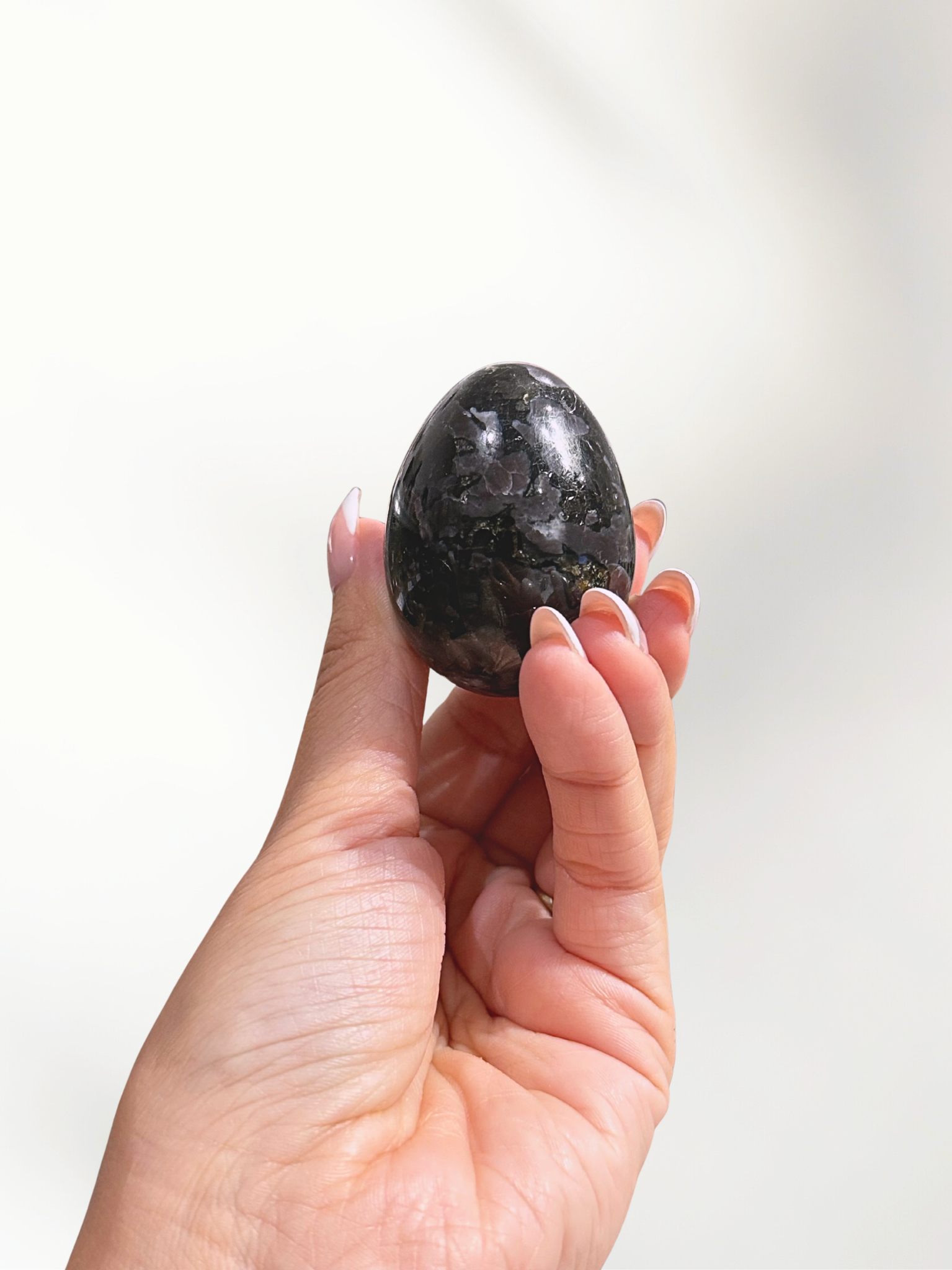 Merlinite Egg (Indigo Gabro) 2 merlinite egg (indigo gabro) - image 2