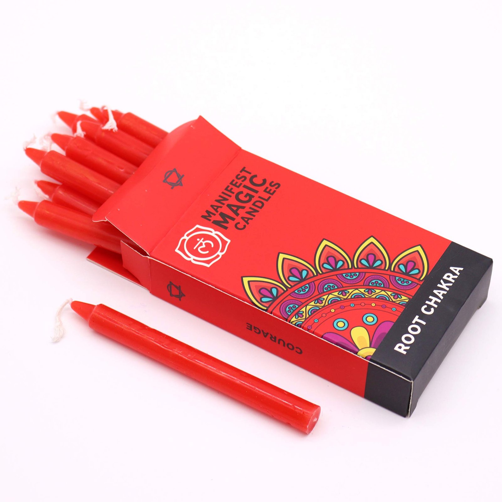 Root Chakra (Red) - Manifest Magic Candles 2 root chakra (red) - manifest magic candles - image 2