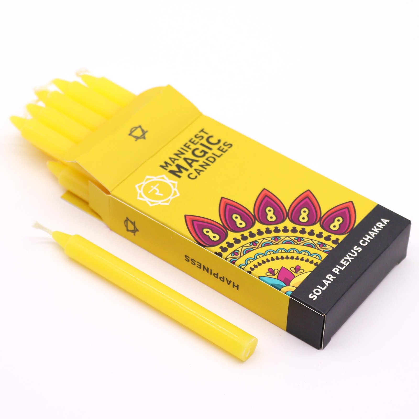 Solar Plexus Chakra (Yellow) - Manifest Magic Candles 2 solar plexus chakra (yellow) - manifest magic candles - image 2