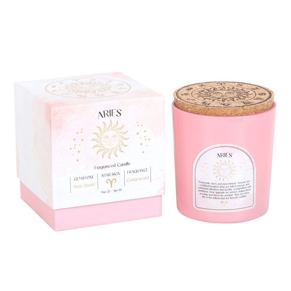 Aries Zodiac Candle 1 aries zodiac candle