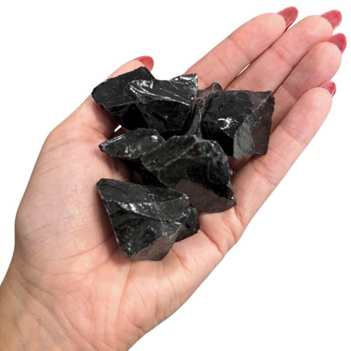 Rough Black Agate - Raw Healing Crystal