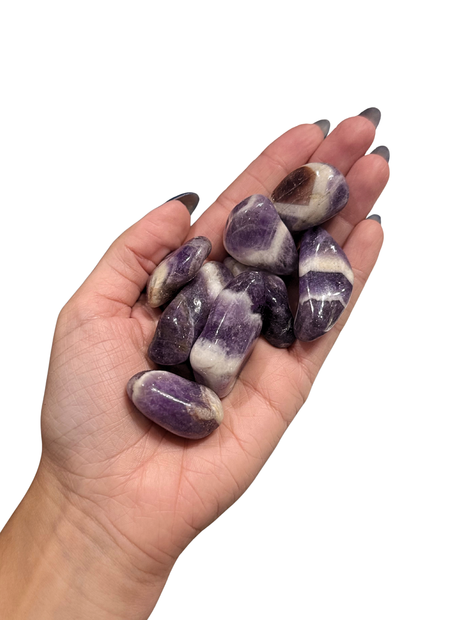 Chevron Amethyst Tumblestone 1 chevron amethyst tumblestone