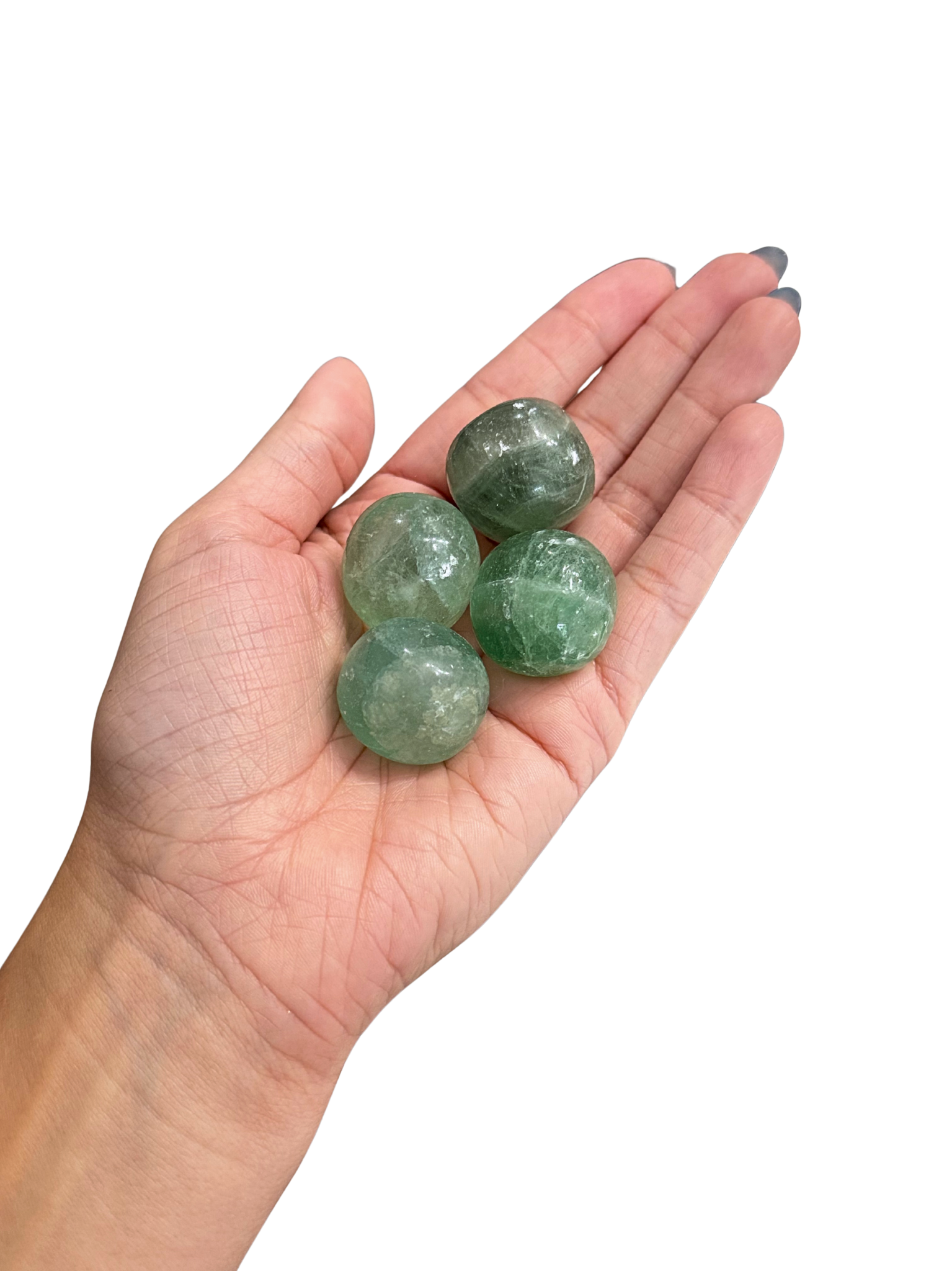Green Fluorite Tumblestone 1 green fluorite tumblestone