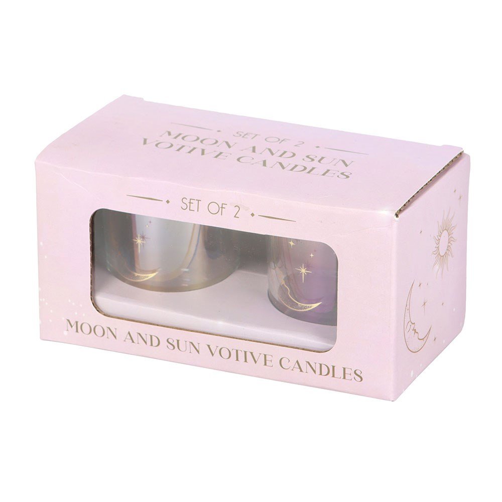 Iridescent Sun &Amp; Moon Votive Candle Holders 4 iridescent sun & moon votive candle holders - image 4