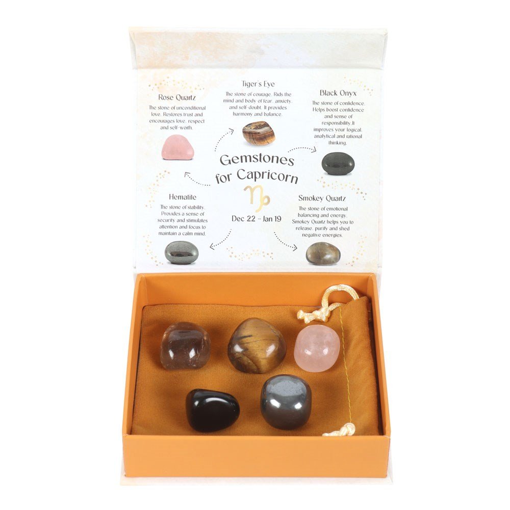 Capricorn Crystal Zodiac Tumblestone Set 2 capricorn crystal zodiac tumblestone set - image 2