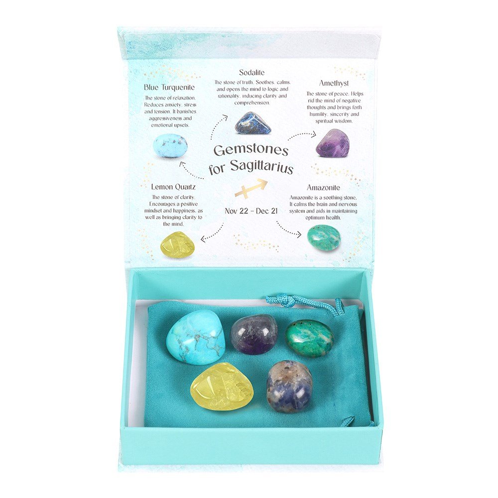 Sagittarius Crystal Zodiac Tumblestone Set 2 sagittarius crystal zodiac tumblestone set - image 2