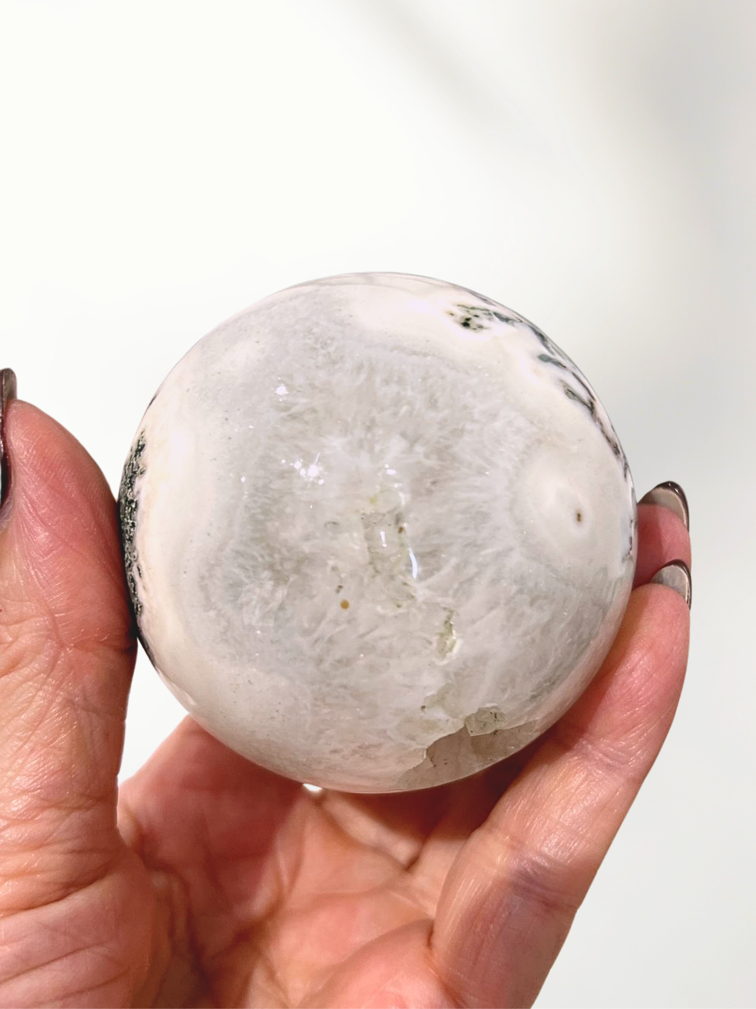 Moss Agate Sphere 2 moss agate sphere - image 2