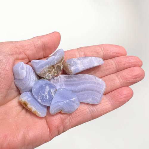 Blue Lace Agate Tumbles (Approx 50g)