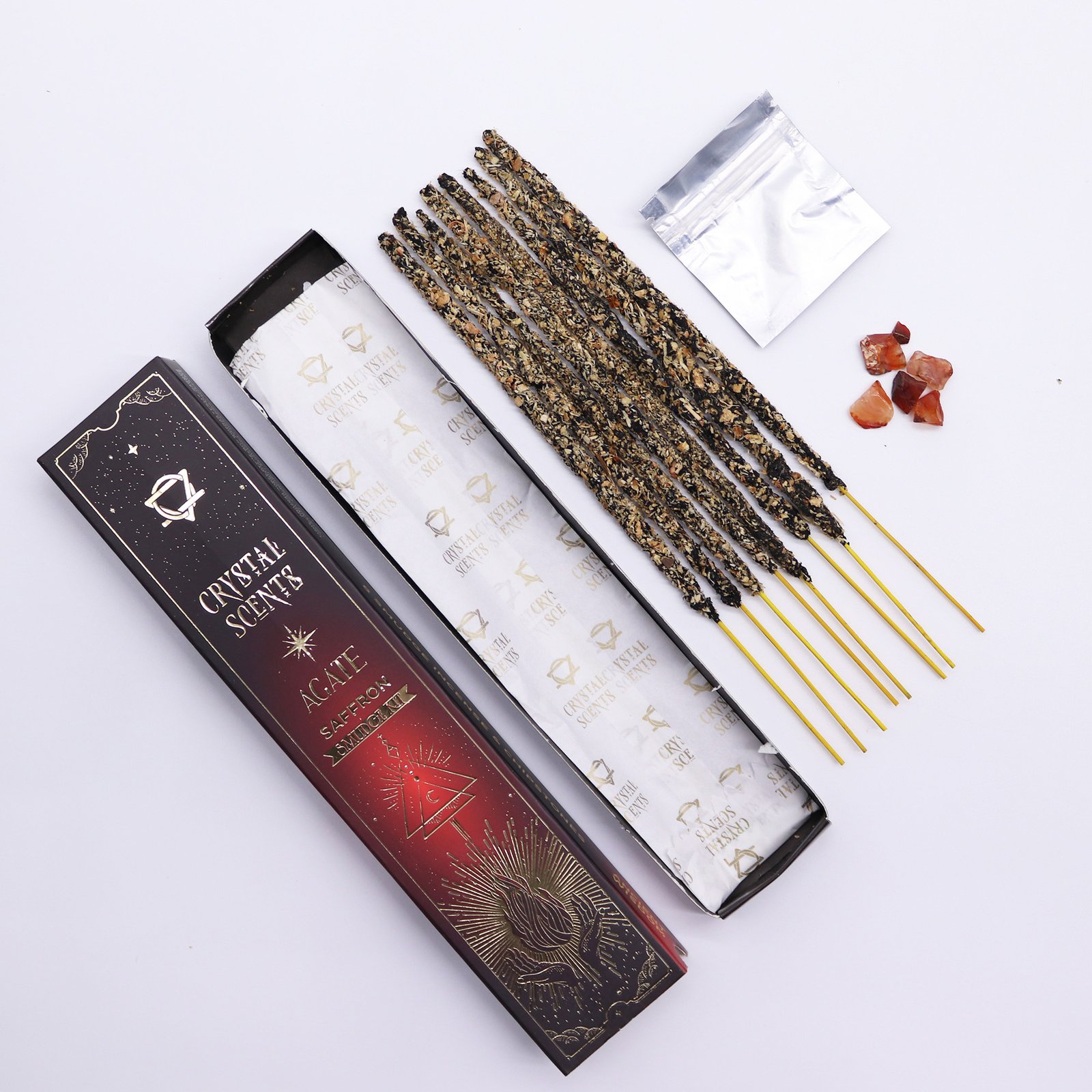 Red Agate Crystal Scents Incense 2 red agate crystal scents incense - image 2