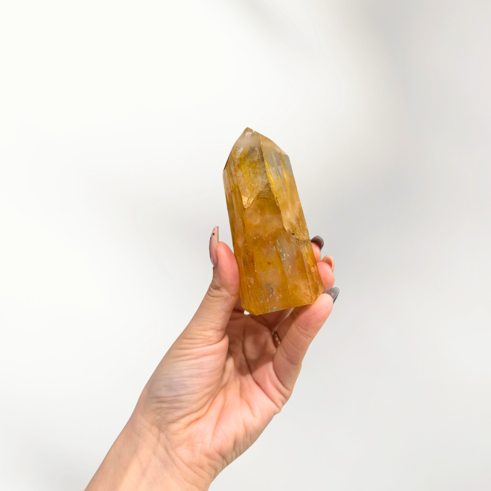 Golden Healer Quartz Point 1 golden healer quartz point