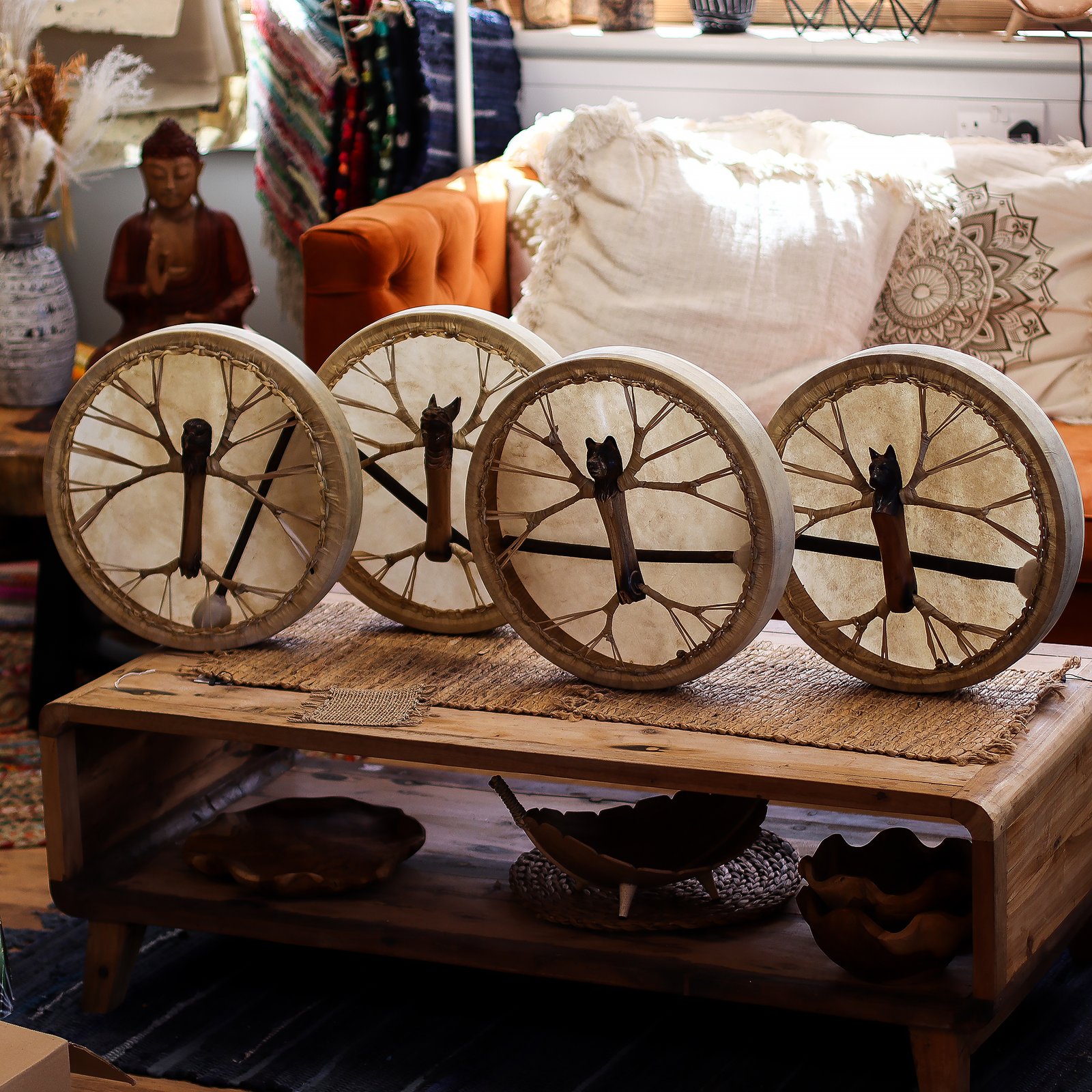 Spirit Of The Wolf - Shaman Drum &Amp; Stick (Tunable) 4 spirit of the wolf - shaman drum & stick (tunable) - image 4