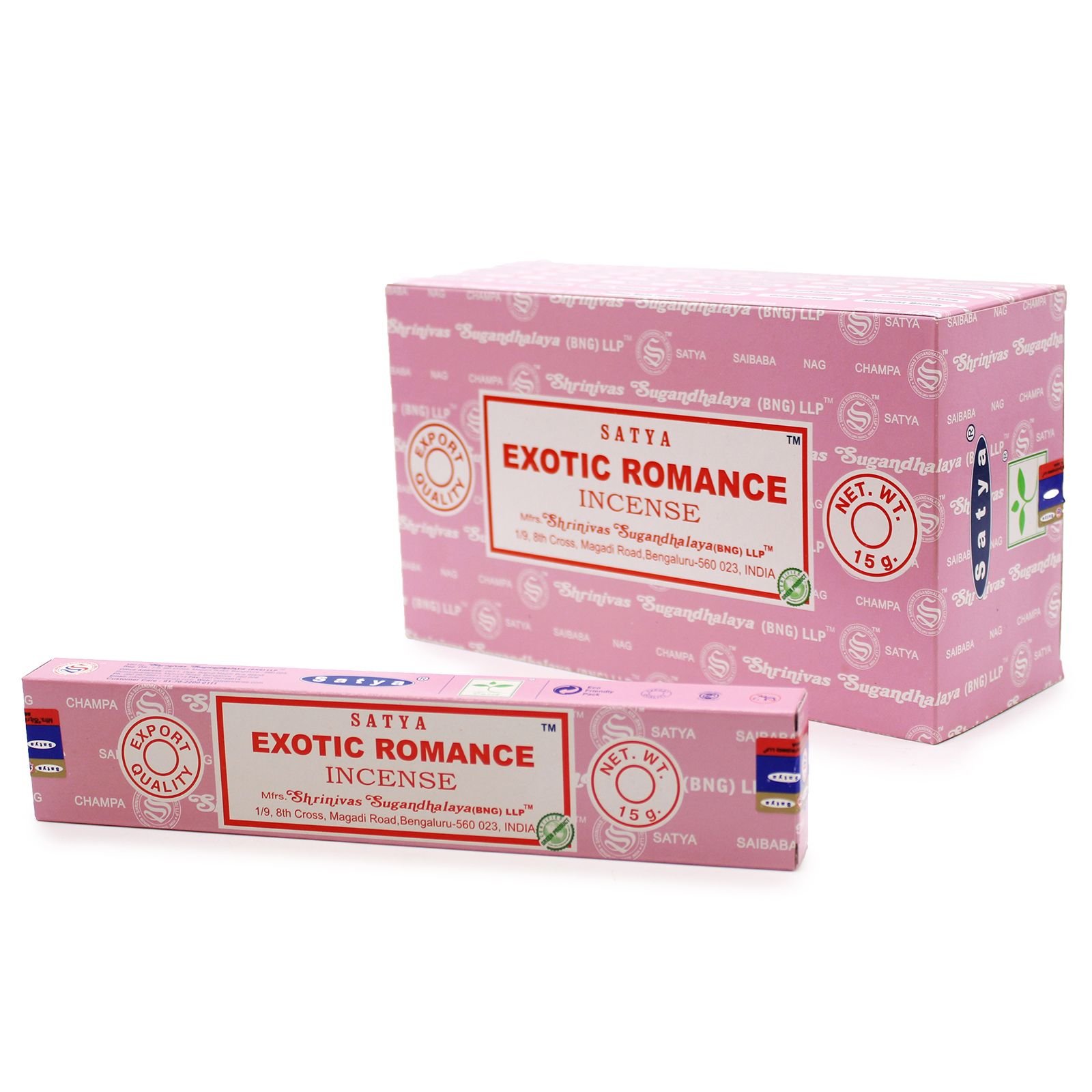 Satya Exotic Romance Incense Sticks 15G 1 satya exotic romance incense sticks 15g