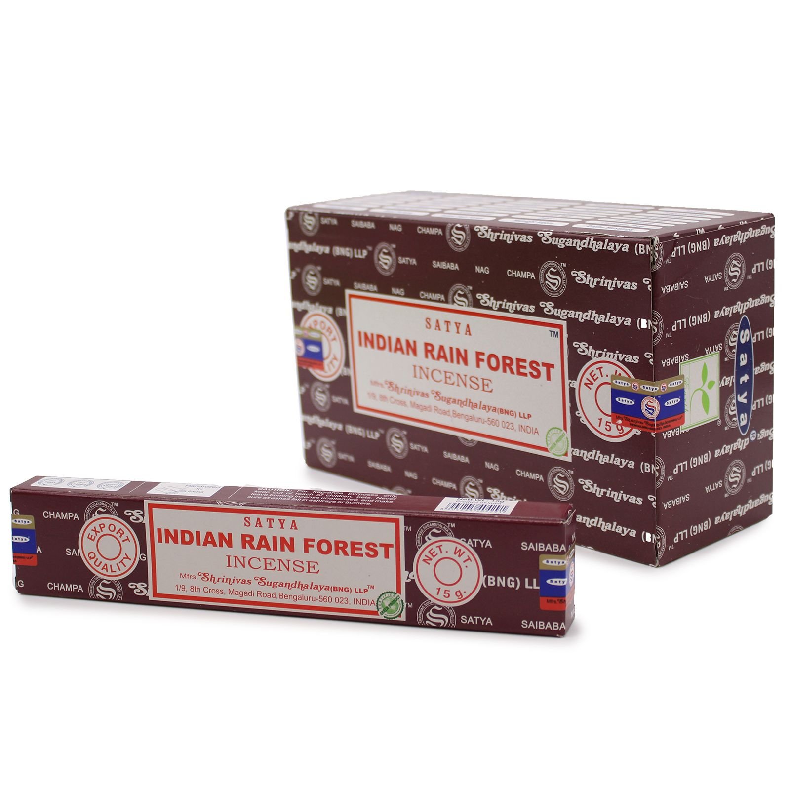 Satya Indian Rain Forest Incense Sticks 15G 1 these satya incense sticks are hand rolled in india - golden sunrise