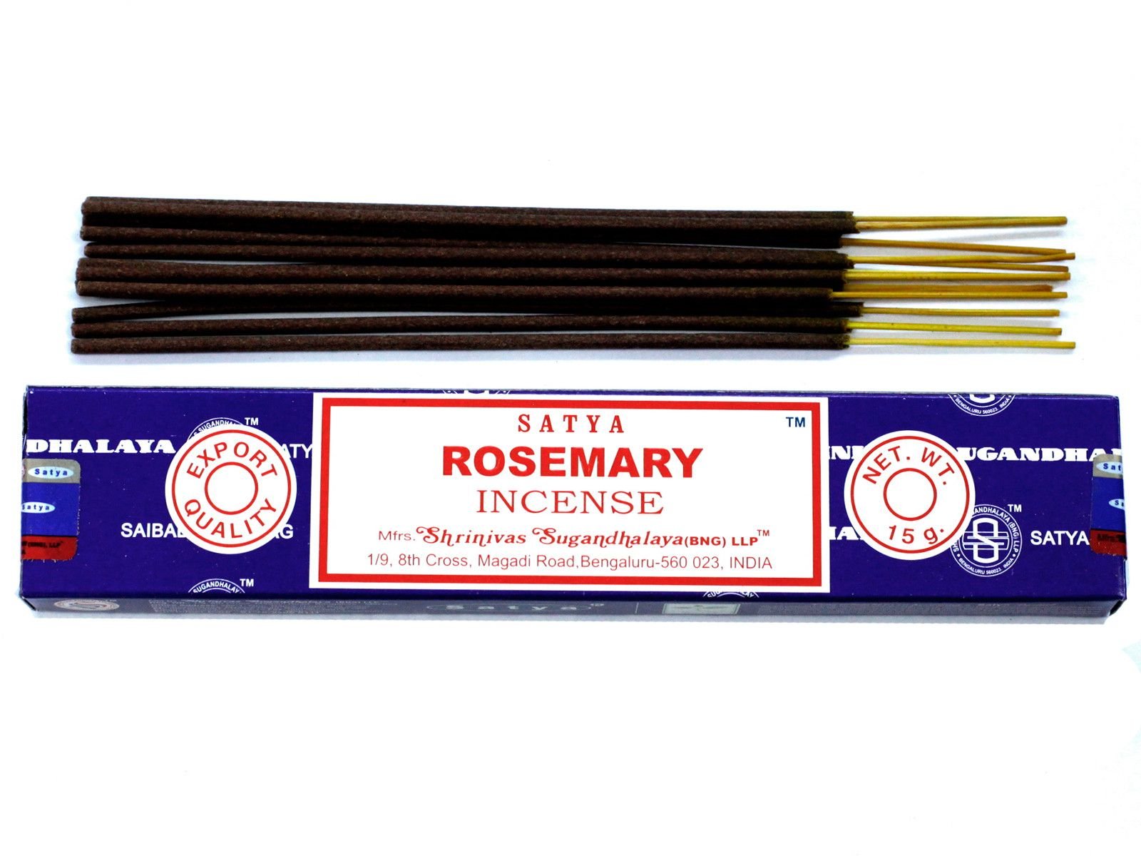 Satya Rosemary Incense Sticks 15G 1 satya rosemary incense sticks 15g