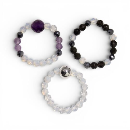 Home 2026 11 Nymph Spirit Gemstone Ring Set - Full Moon
