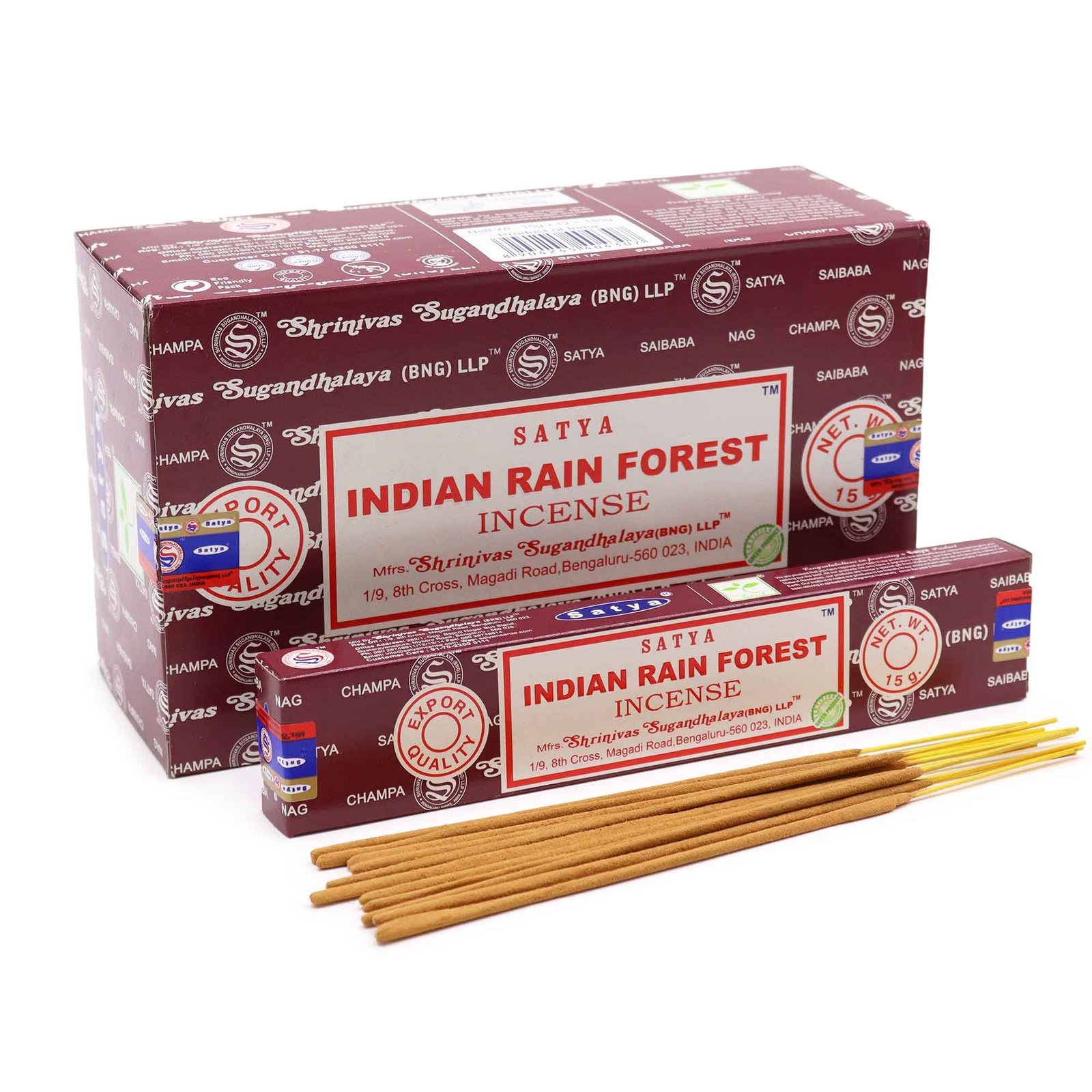 Satya Indian Rain Forest Incense Sticks 15G 2 satya indian rain forest incense sticks 15g - image 2