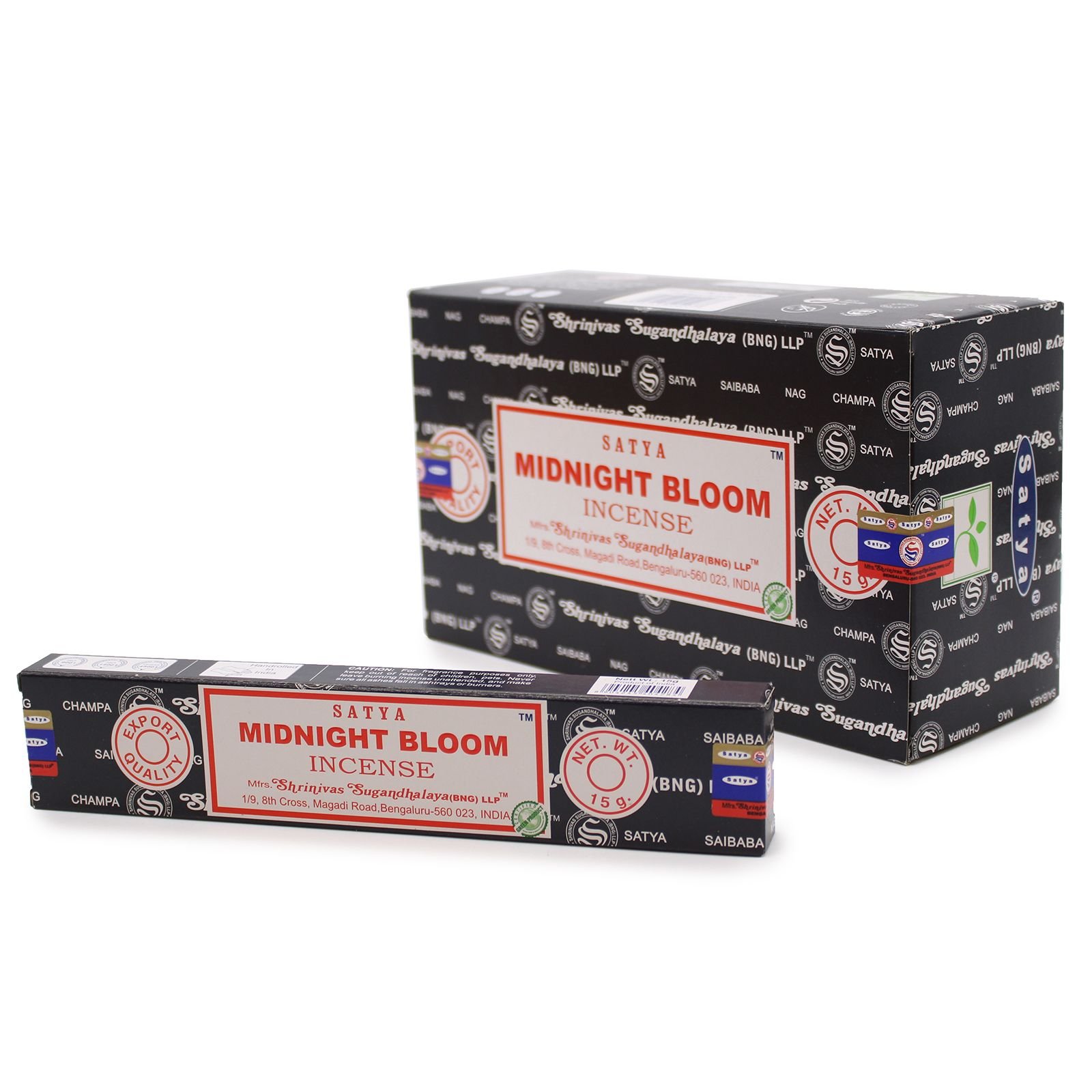 Satya Midnight Blossom Incense Sticks 15G 1 satya midnight blossom incense sticks 15g