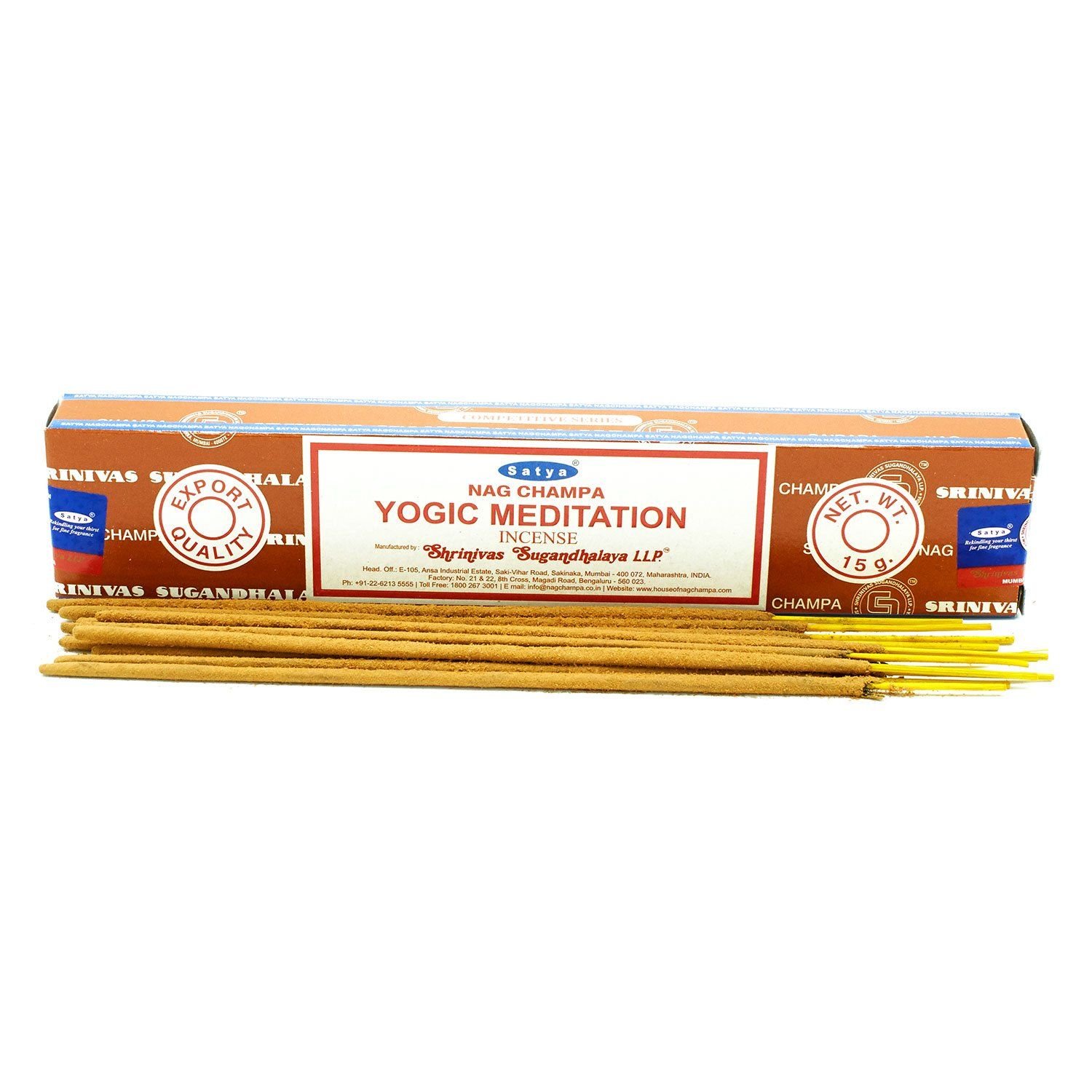 Satya Yogic Meditation Incense Sticks 15G 1 satya yogic meditation incense sticks 15g