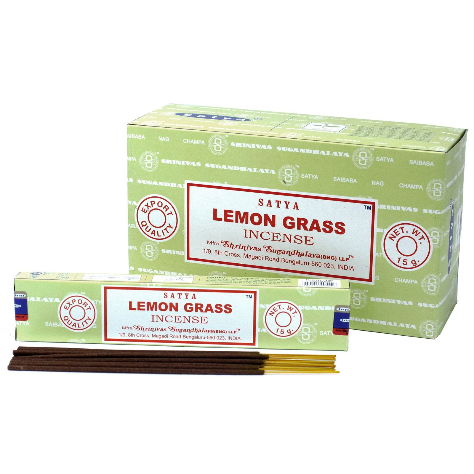 Satya Lemongrass Incense Sticks 15G 2 satya lemongrass incense sticks 15g - image 2