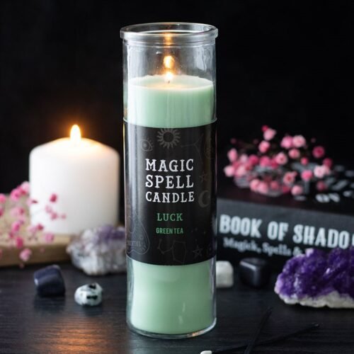 Luck Green Tea Magic Spell Tube Candle