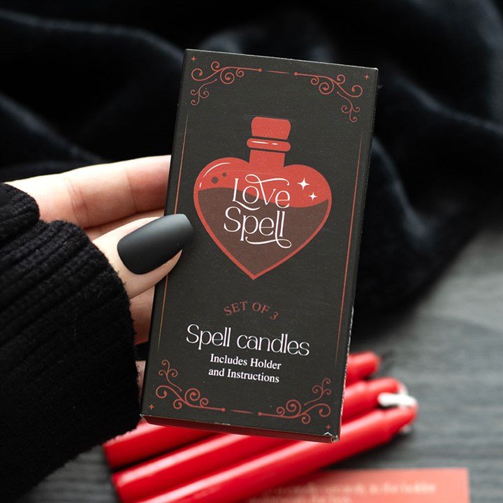 Set Of 3 Love Spell Candles In A Box 1 set of 3 love spell candles in a box