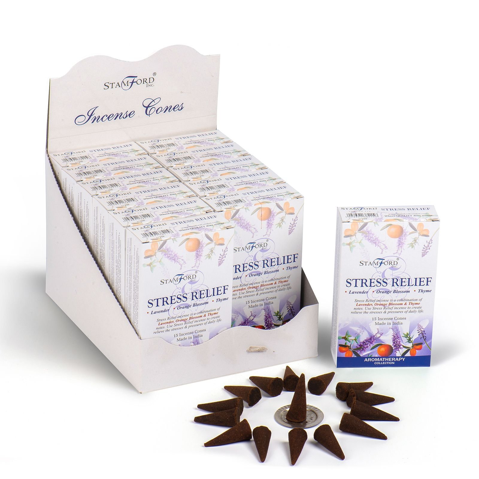 Stamford Stress Relief Incense Cones 2 stamford stress relief incense cones - image 2