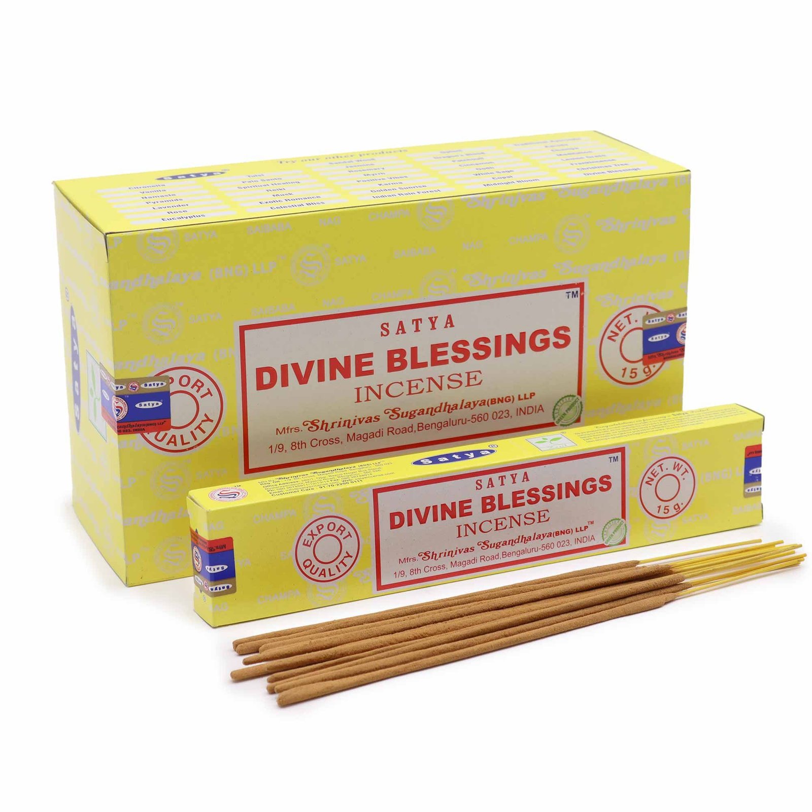 Satya Incense Sticks 15G - Divine Blessing 2 satya incense sticks 15g - divine blessing - image 2