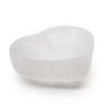 Selenite heart bowl 10cm carved by hand natural gypsum translucent altar piece Mystic Grove UK
