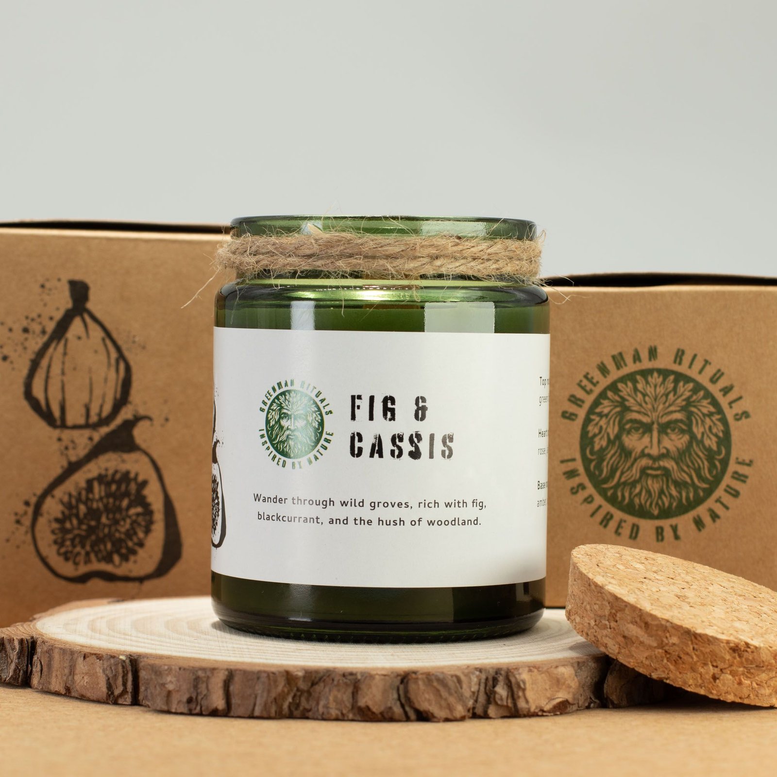 Greenman Woodwick Soy Candle - Fig &Amp; Cassis 4 greenman woodwick soy candle - fig & cassis - image 4