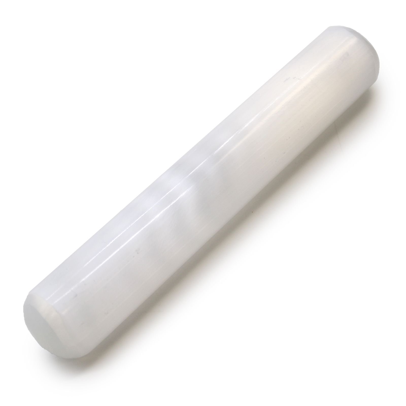 Selenite Wand - 16 Cm (Round Both Ends) 3 selenite wand - 16 cm (round both ends) - image 3