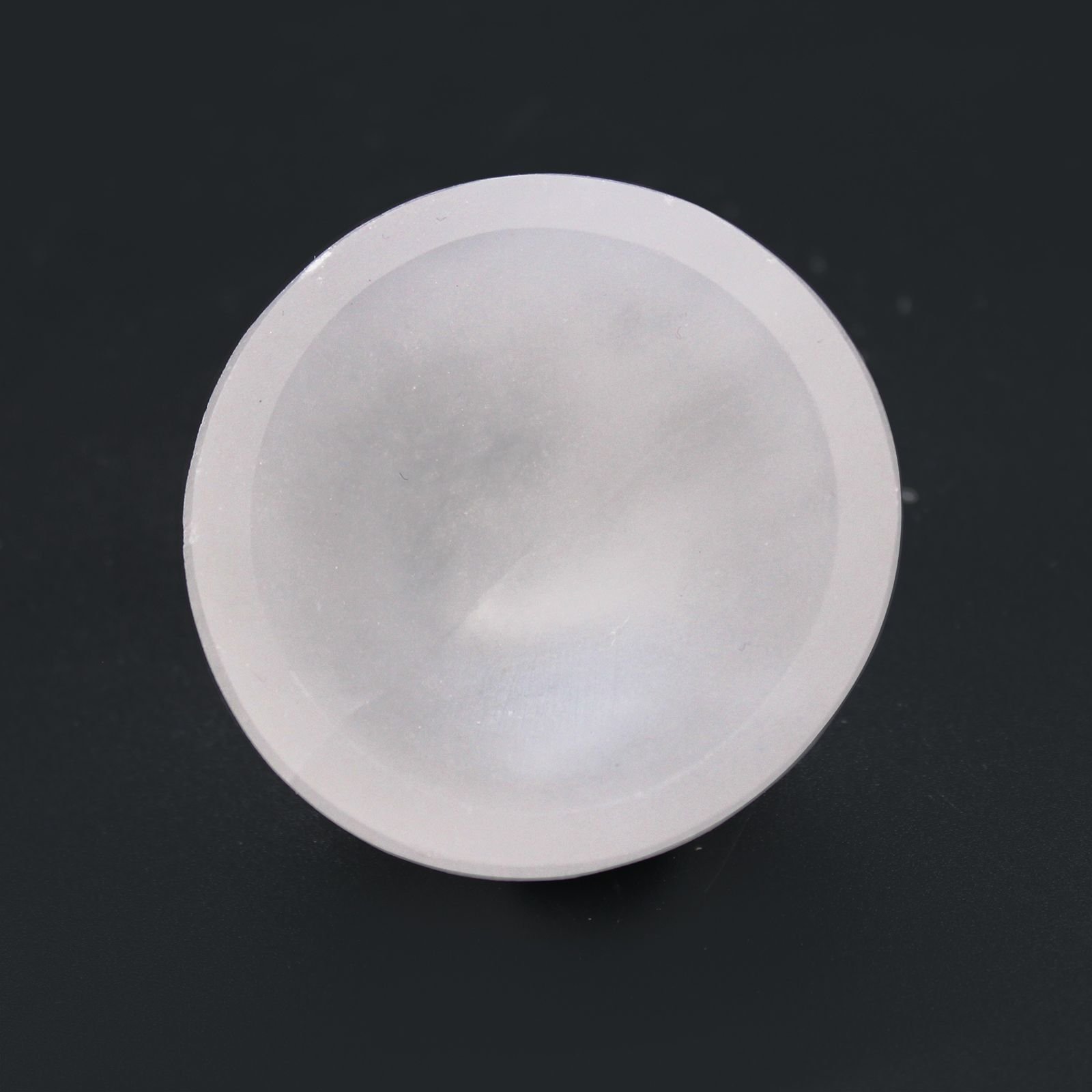 Small Selenite Round Bowl - 6Cm 2 small selenite round bowl - 6cm - image 2