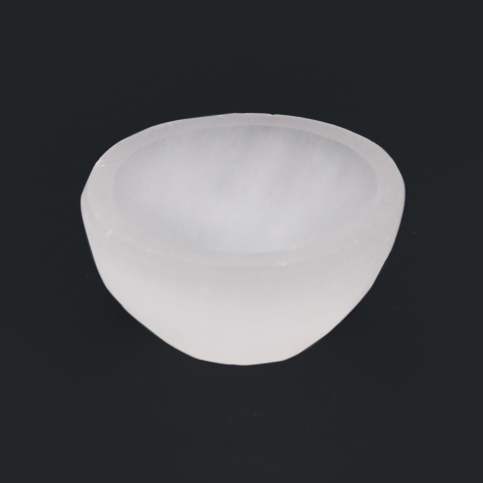 Small Selenite Round Bowl - 6Cm 3 small selenite round bowl - 6cm - image 3