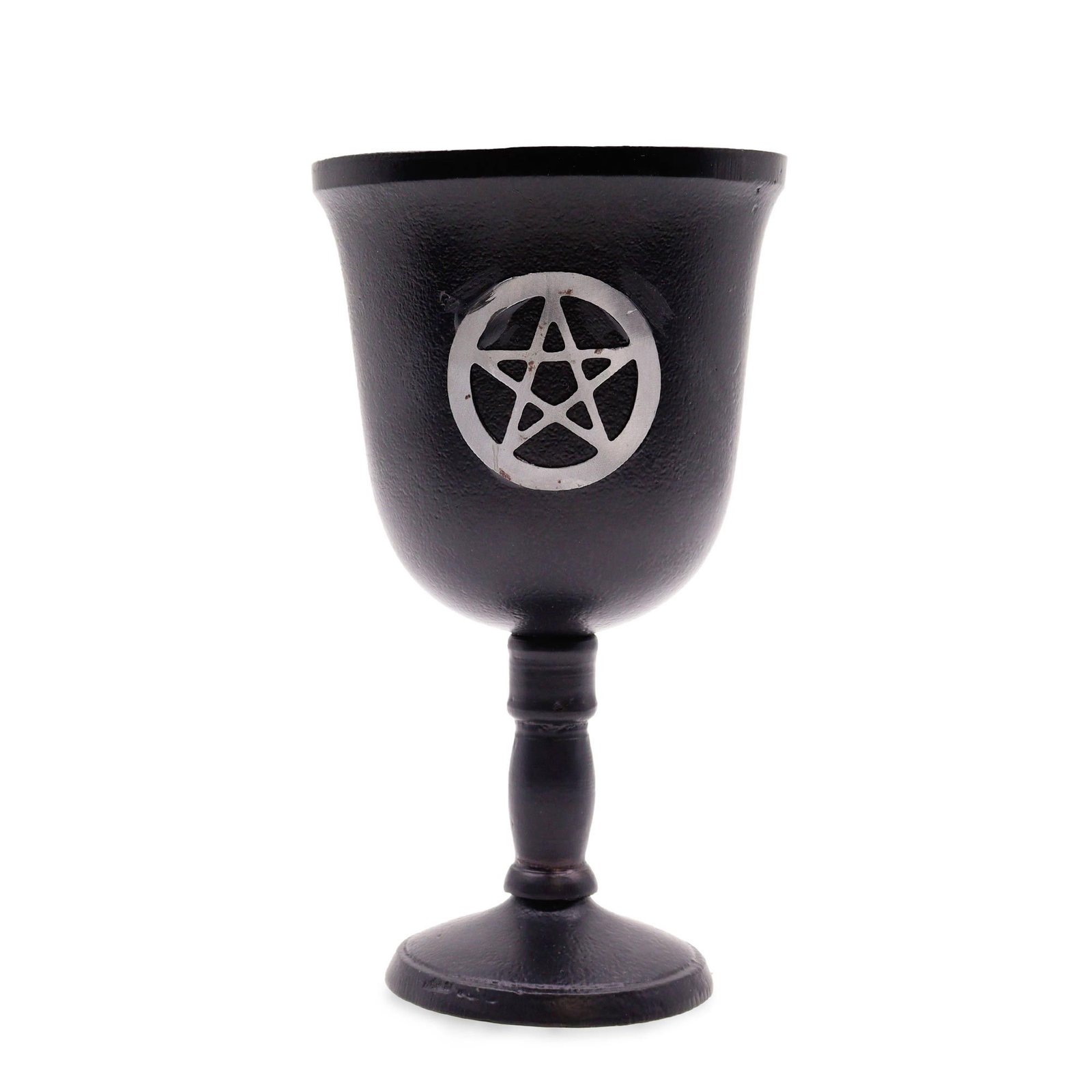 Iron Ritual Goblet - Pentagon - 20X11Cm 1 iron ritual goblet - pentagon - 20x11cm