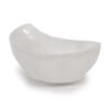 Selenite moon bowl 10cm carved by hand crescent natural gypsum lunar altar Mystic Grove UK