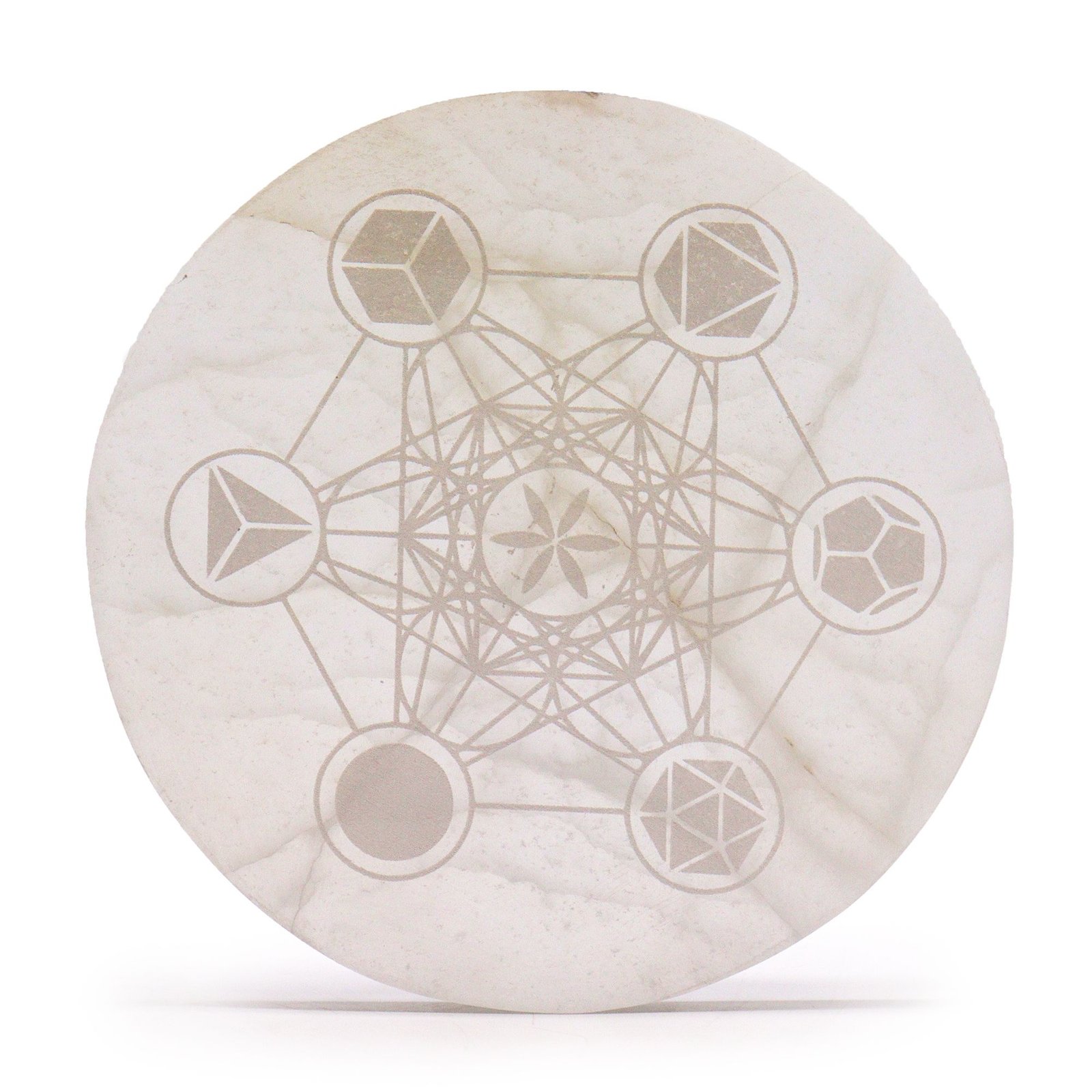 Large Charging Plate 18Cm - Sacred Geometry 2 large charging plate 18cm - sacred geometry - image 2