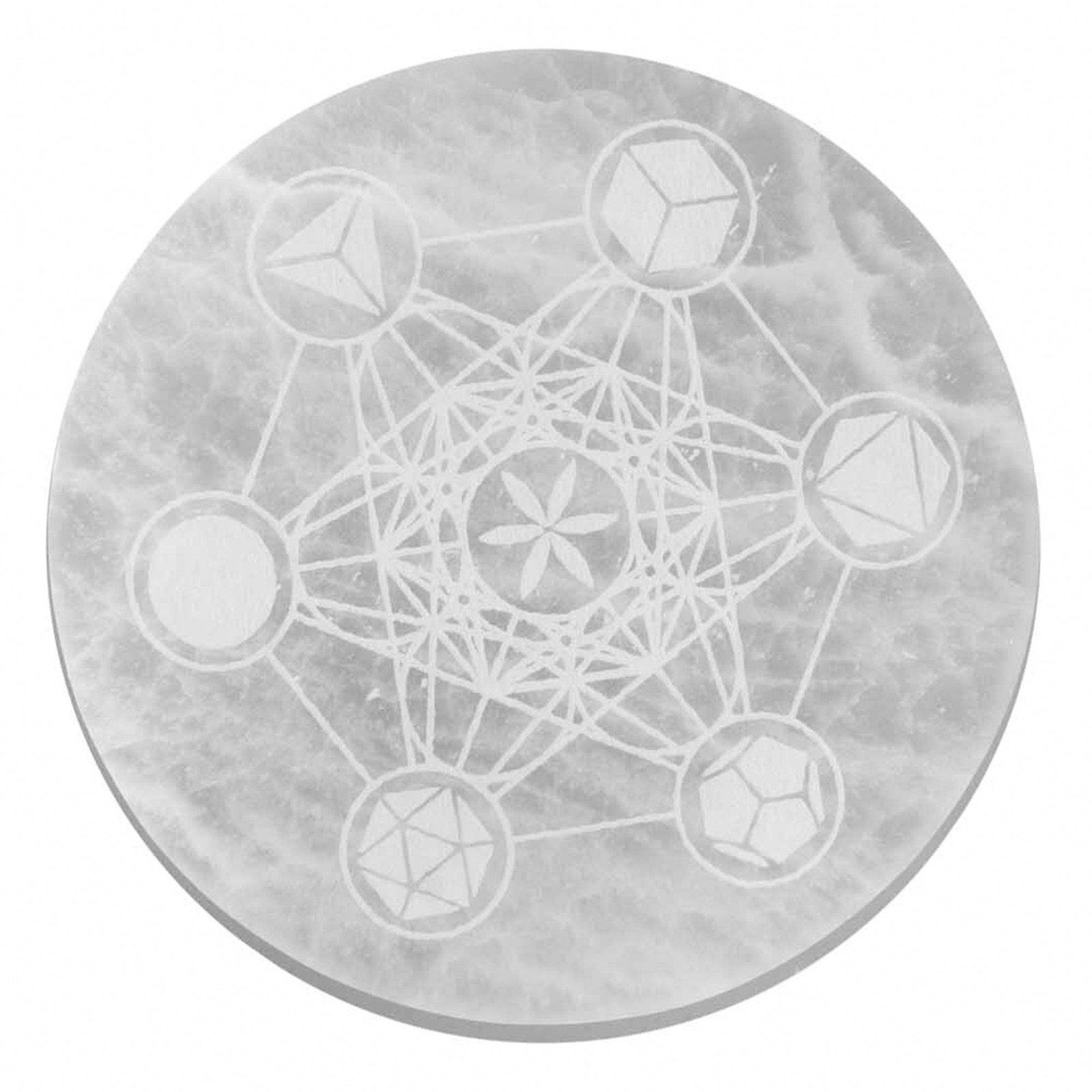Large Charging Plate 18Cm - Sacred Geometry 1 large charging plate 18cm - sacred geometry