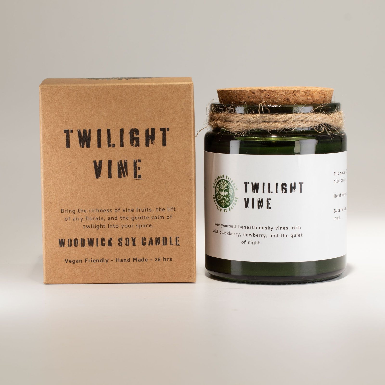 Greenman Woodwick Soy Candle - Twilight Vine 1 greenman woodwick soy candle - twilight vine