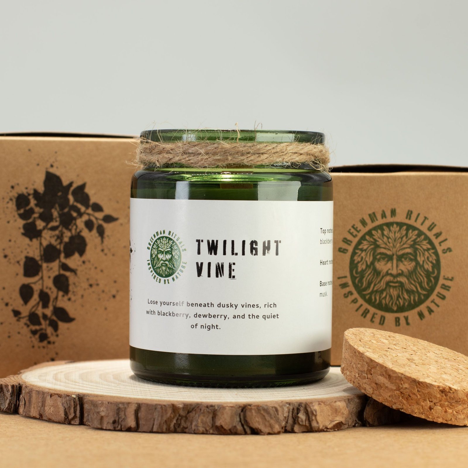 Greenman Woodwick Soy Candle - Twilight Vine 4 greenman woodwick soy candle - twilight vine - image 4