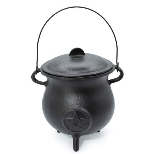Extra Huge Cast Iron Cauldron with Pentagon 23x18cm (at least 4kg)