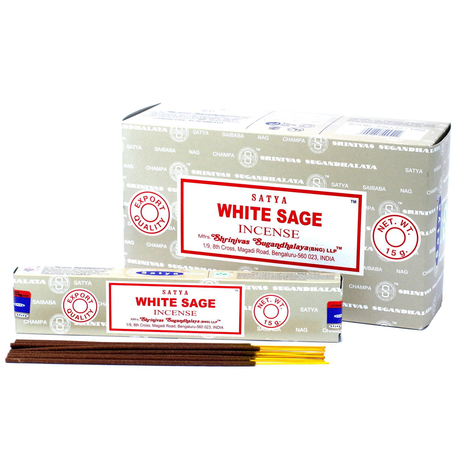 Satya Incense 15Gm - White Sage 2 satya incense 15gm - white sage - image 2