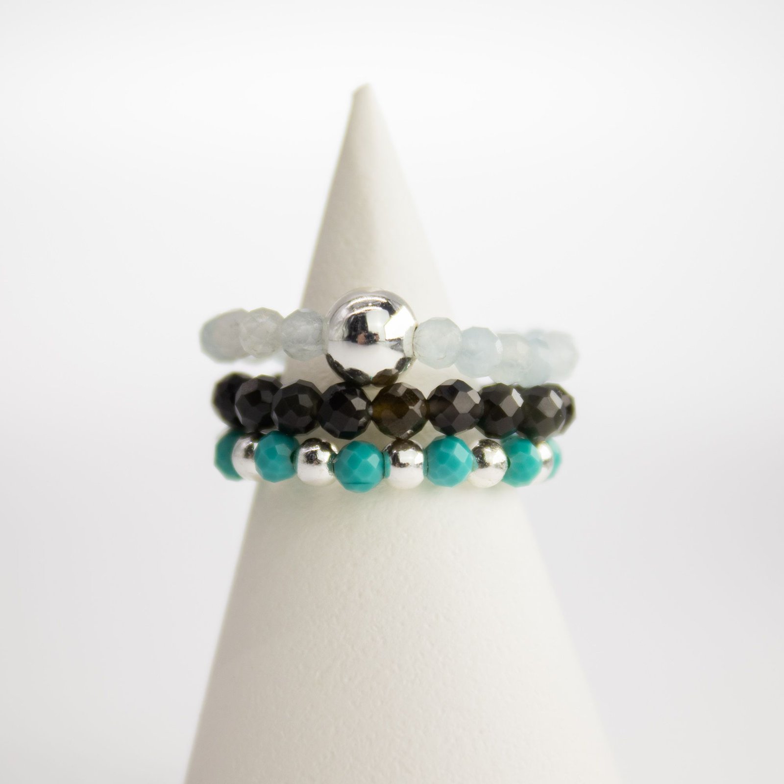 Nymph Spirit Gemstone Ring Set - Endless Ocean 4 nymph spirit gemstone ring set - endless ocean - image 4