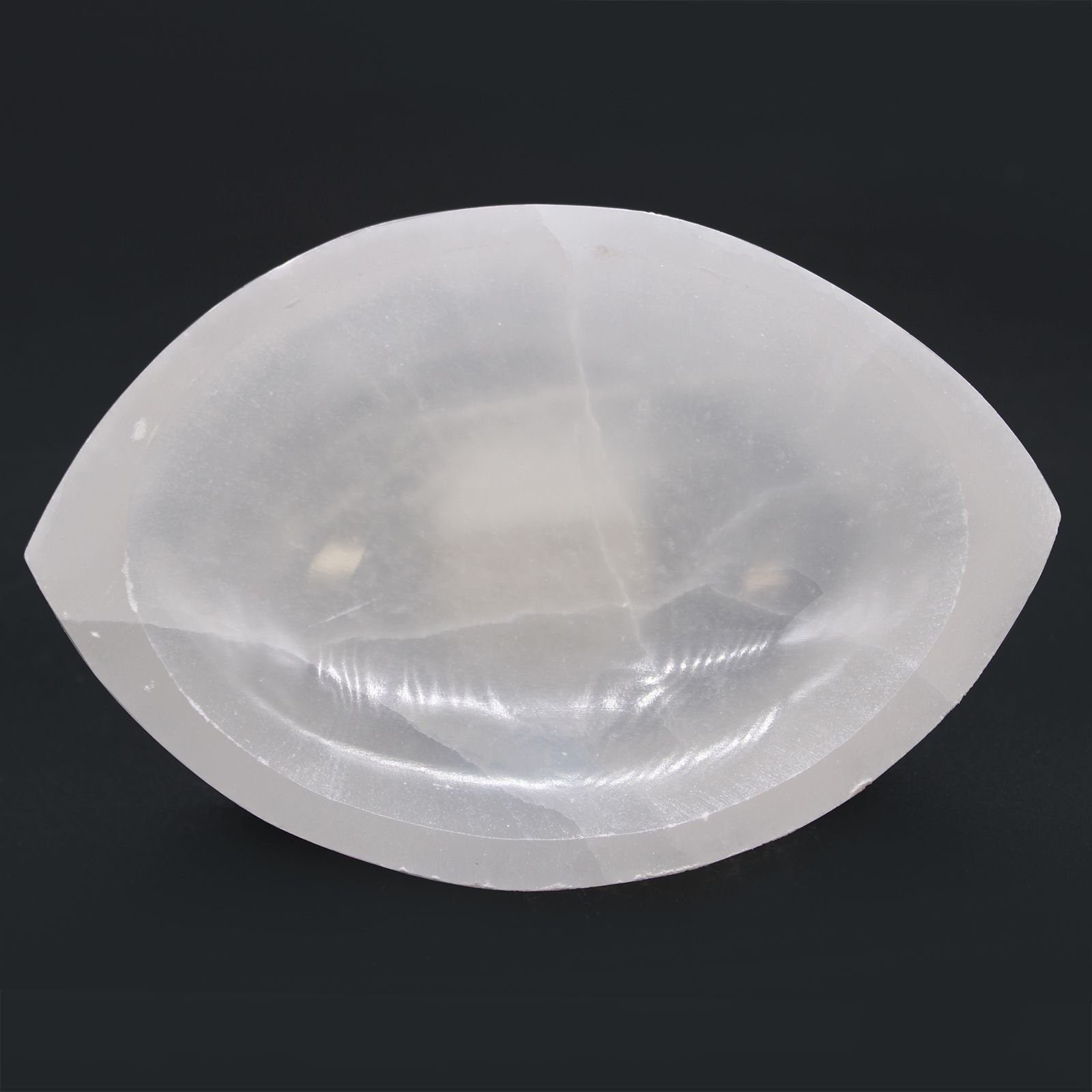 Selenite Eye Bowl - 15Cm 2 selenite eye bowl - 15cm - image 2