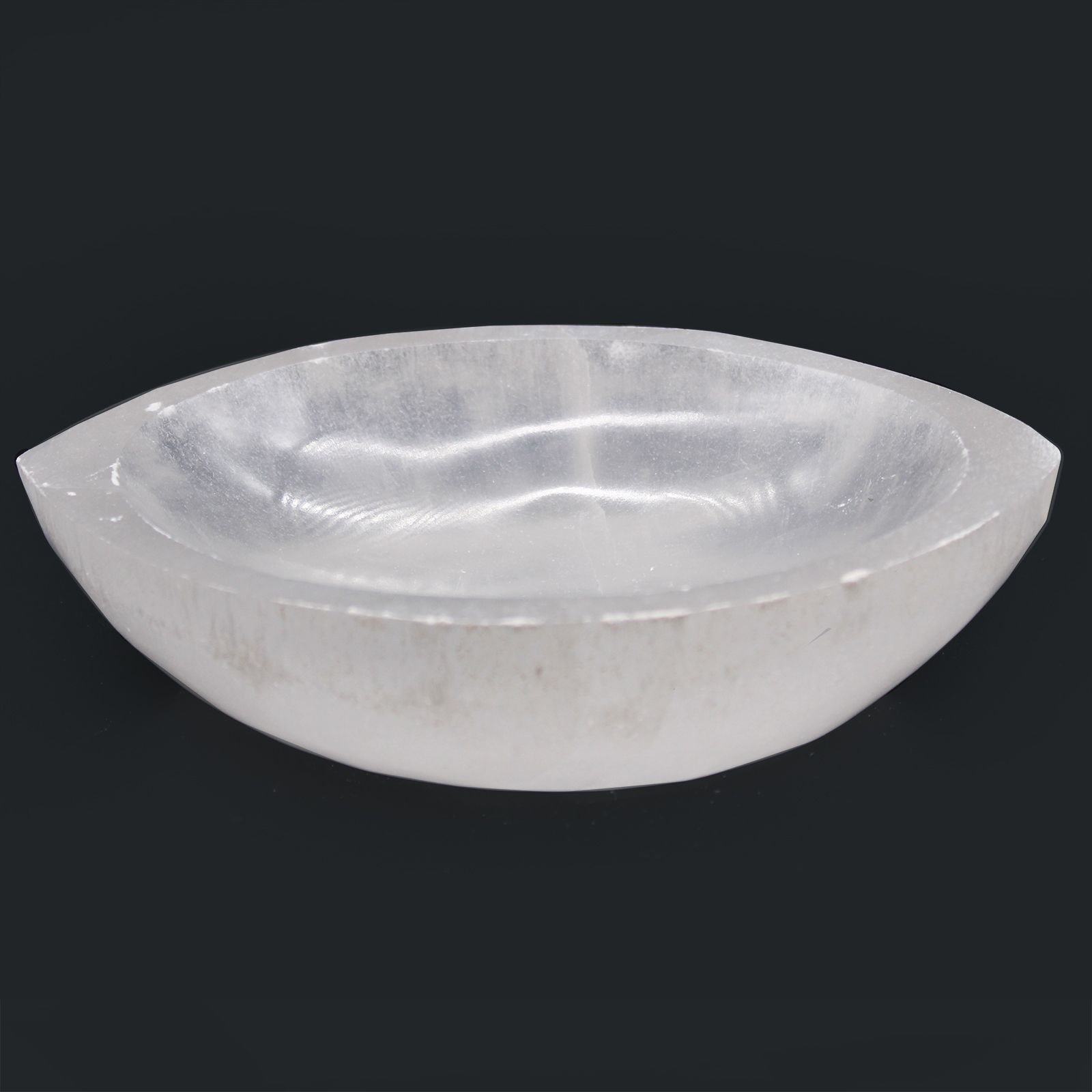 Selenite Eye Bowl - 15Cm 5 selenite eye bowl - 15cm - image 5