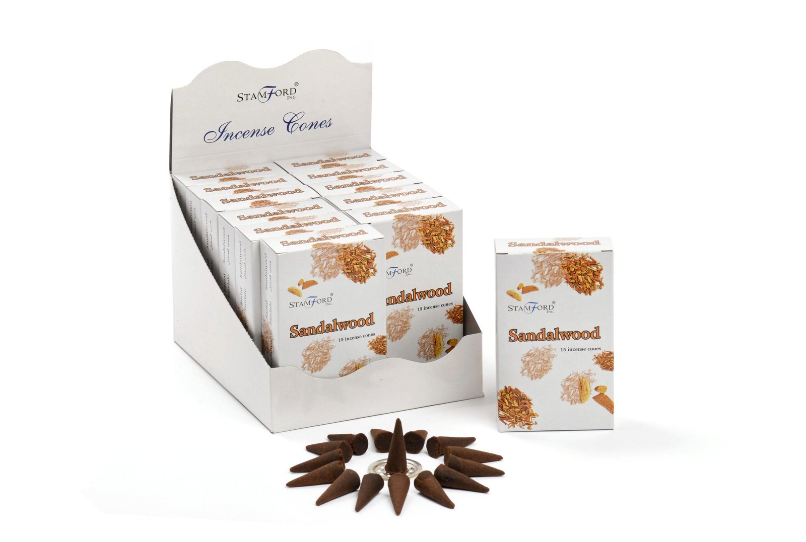 Stamford Sandalwood Incense Cones 2 stamford sandalwood incense cones - image 2